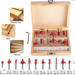 12 pieces router bits