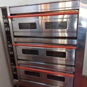 3 deck 9 tray oven