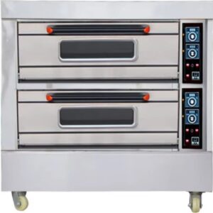 2 deck 4 tray oven