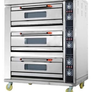 3 deck 6 tray oven