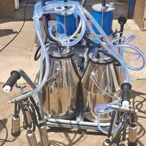 Double barrel milking machine