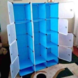 Plastic 3 column wardrobe