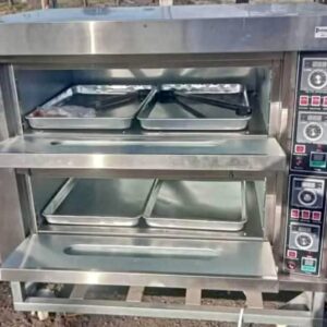 2 deck 4 tray oven